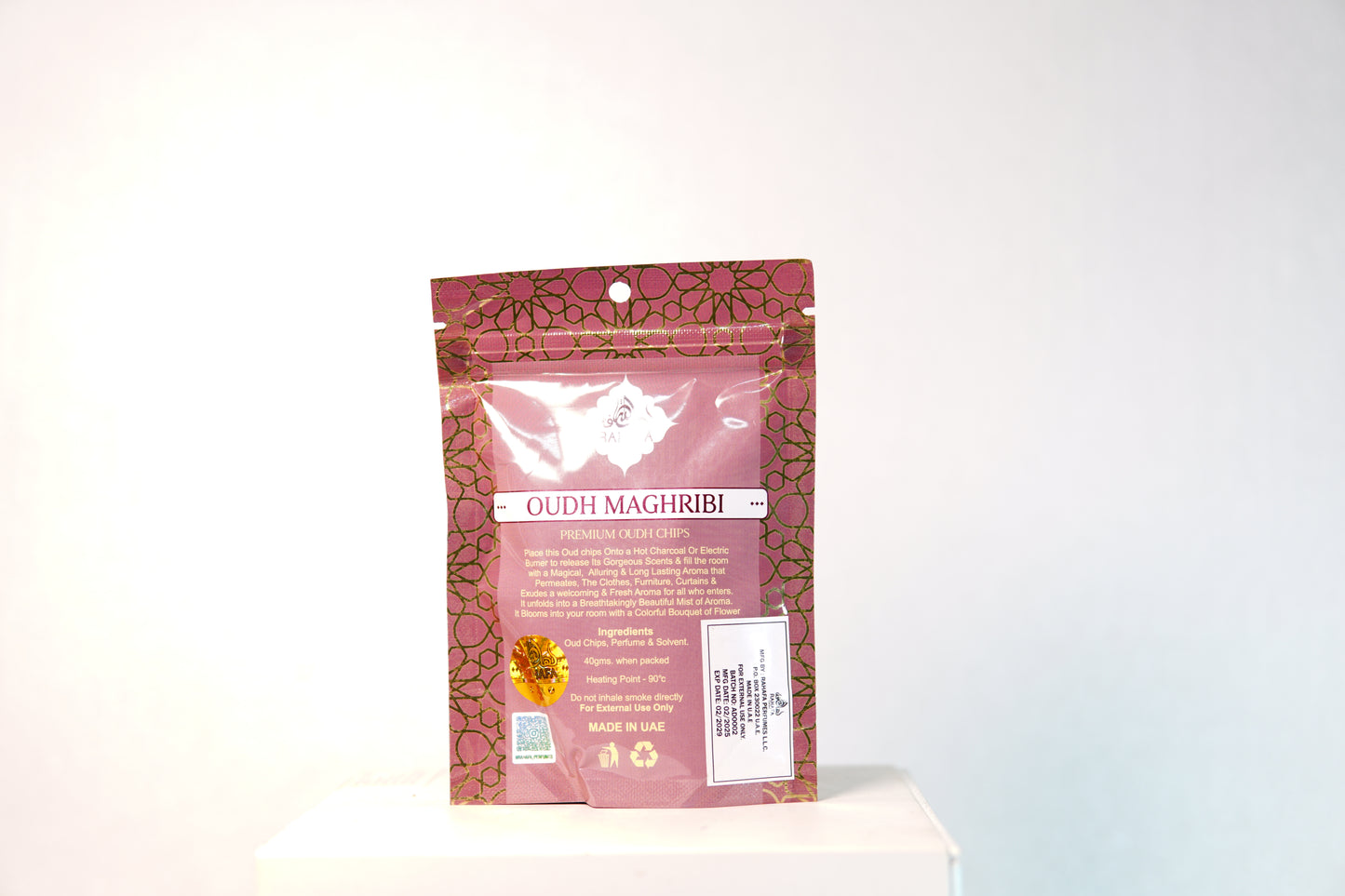 Rahafa Oudh Maghribi Premium Oudh Chips 40g