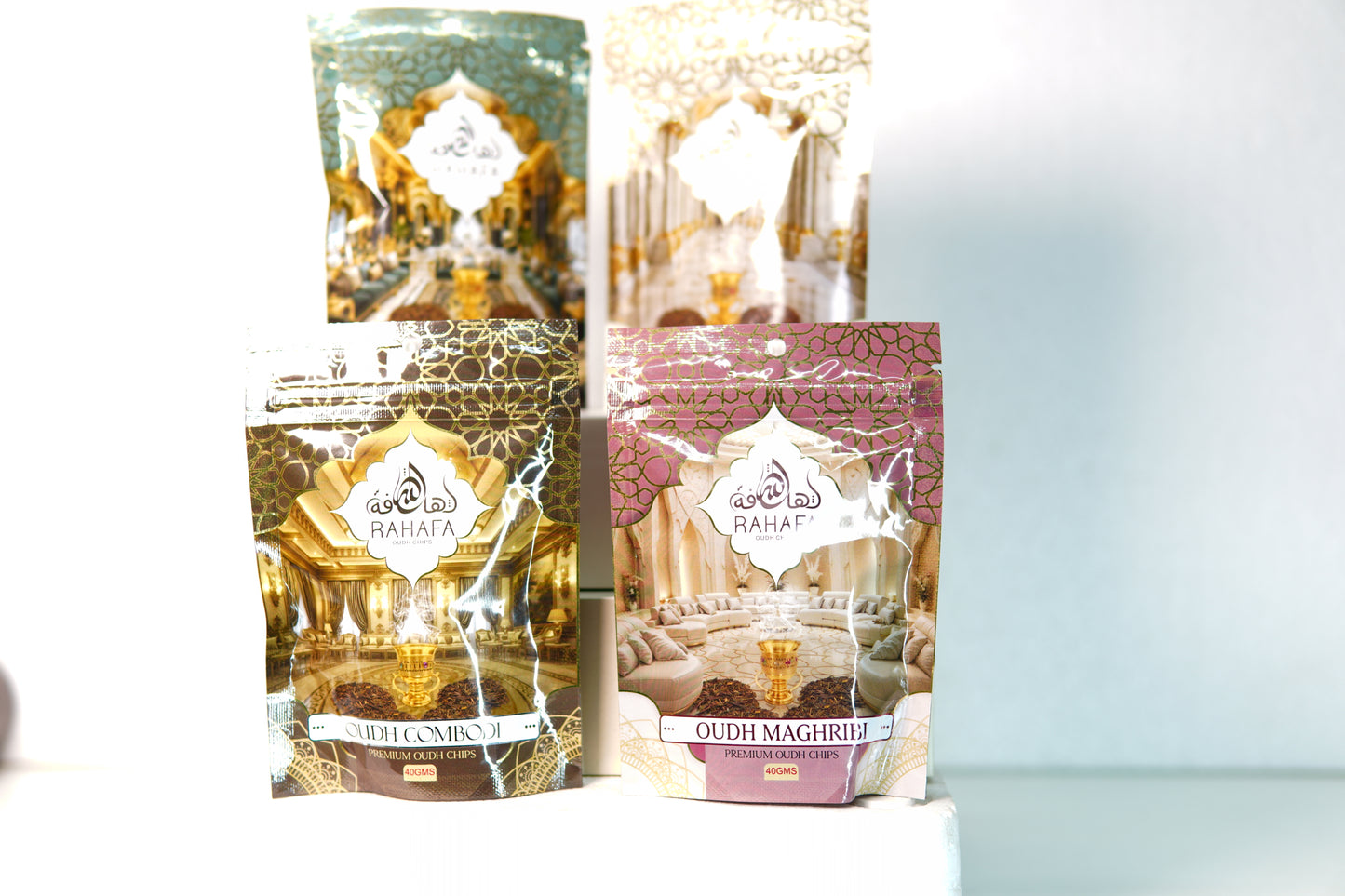 Rahafa Set of 4 Premium Oudh Chips 40gx4