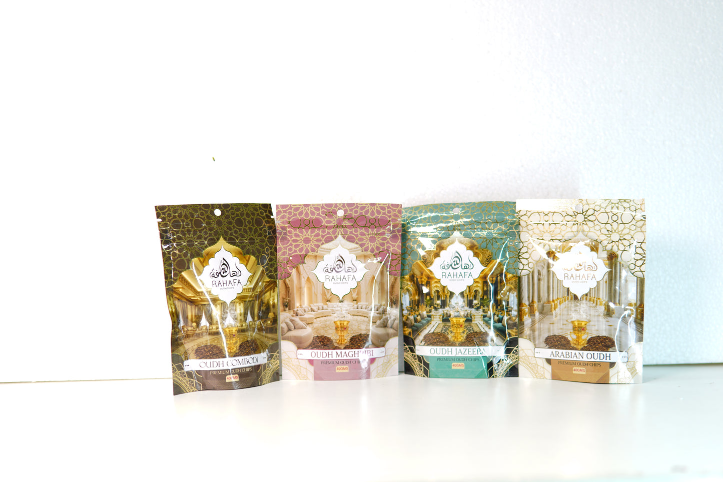 Rahafa Set of 4 Premium Oudh Chips 40gx4
