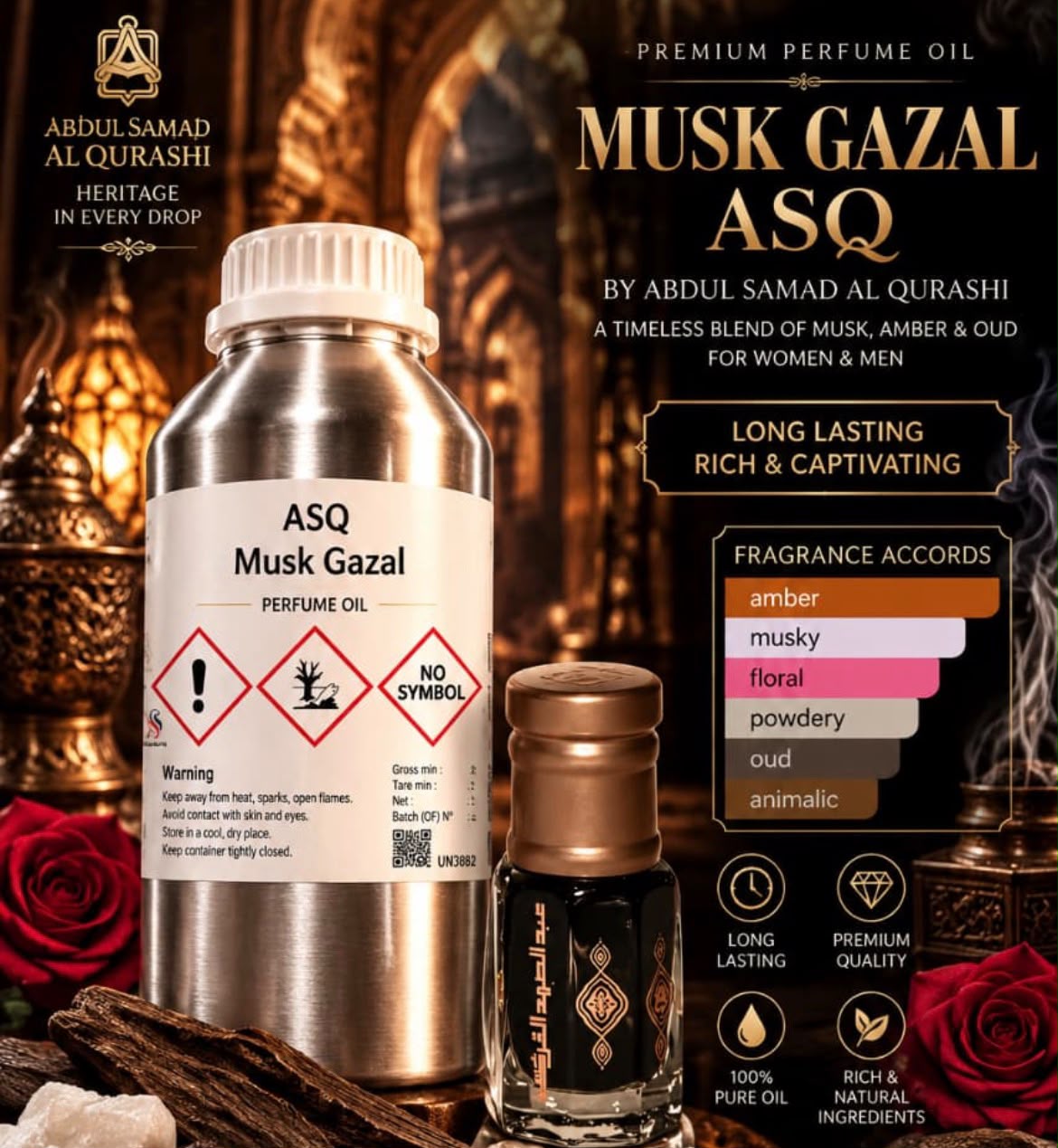 ****PREBOOKING*** Ghazal | Reminds you of Musk Al Ghazal ASQ | Extrait De Parfum 40% | 30ml