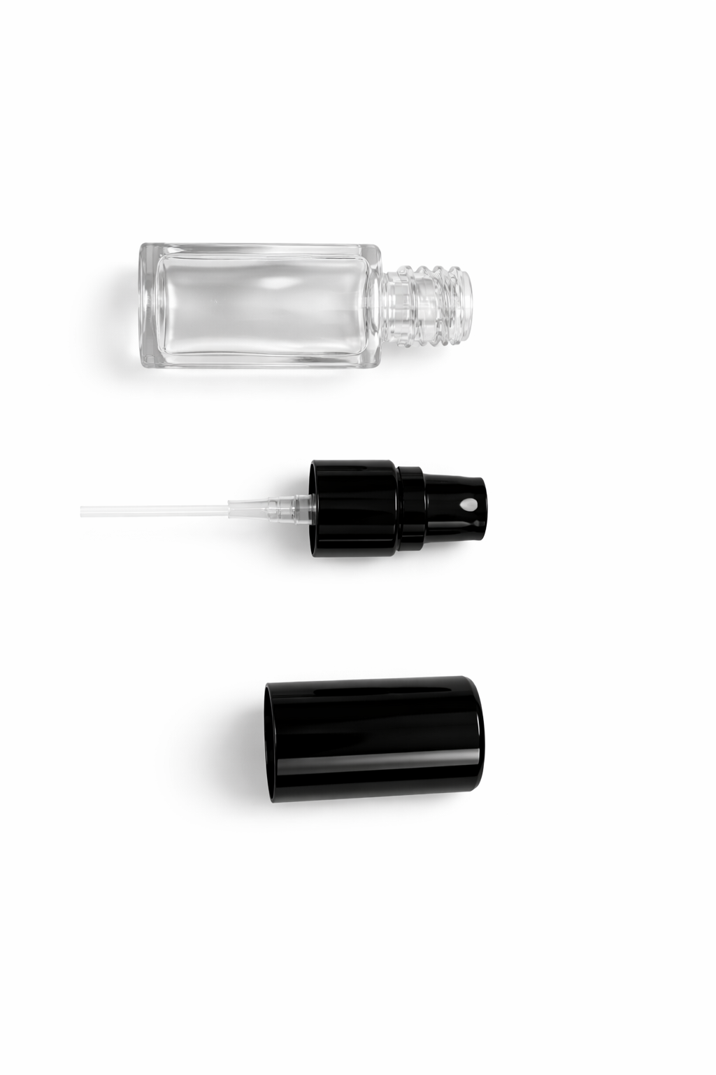 5ML Glass Decant bottle with 130mcl metal Atomiser  | Screw Type