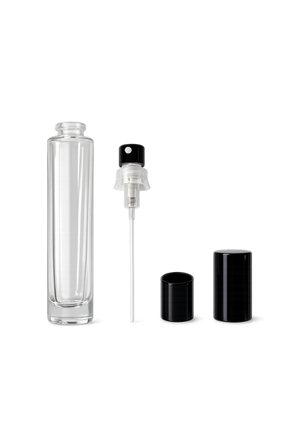 17ML Glass Decant bottle with 130mcl metal Atomiser  | Crimp Type