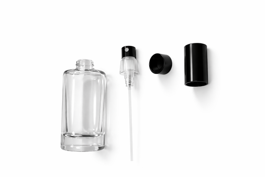 30ML Glass Decant bottle with 130mcl metal Atomizer  | Crimp Type