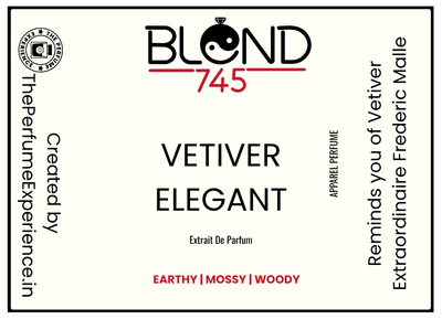 Vetiver Elegant | Reminds you of Vetiver Extraordinaire Frederic Malle| Extrait De Parfum|