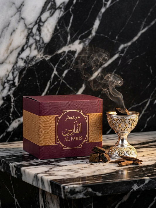 Al Faris by Uraz Bakhoor Premium Oudh Chips 40g |Made in UAE