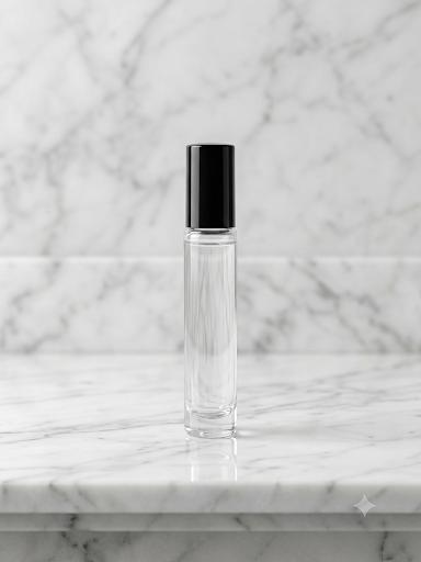 10ml Tall Premium Glass Bottle with Cap with 130mcl atomiser set | Type Screw