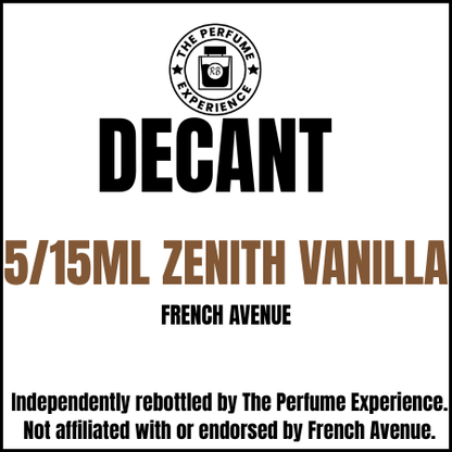 Zenith Vanilla by French Avenue 5ml & 15ml Decant