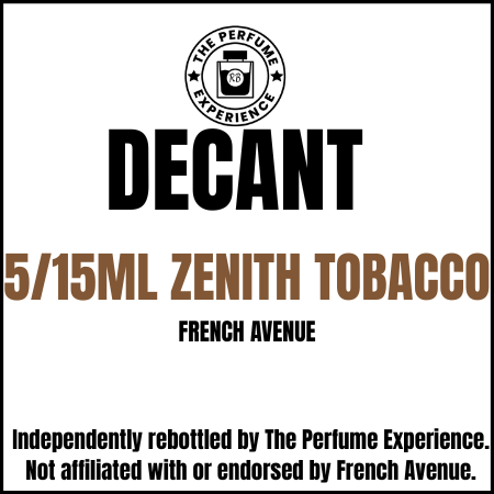 Zenith Tobacco by French Avenue 5ml & 15ml Decant